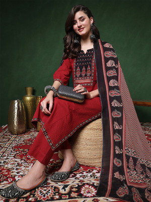 Gulmohar Jaipur Women Kurta Pant Dupatta Set