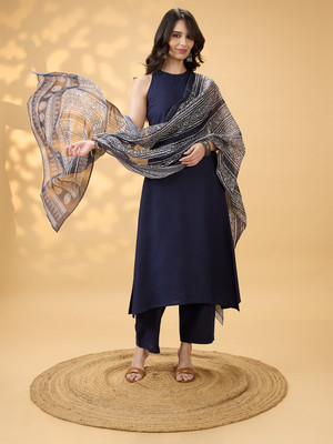 Globus Women Kurta Pant Dupatta Set