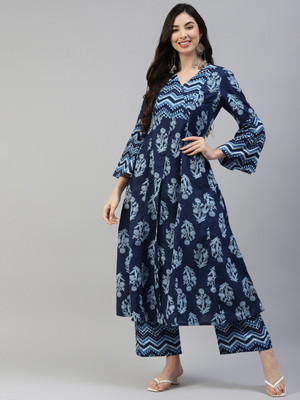 Poshak Hub Women Kurta Palazzo Set