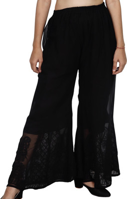 ADR International Regular Fit Women Black Trousers
