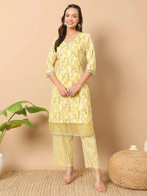FIORRA Women Kurta Pant Set
