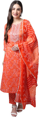 Aaradhya Fashion Printed Kurta, Trouser/Pant & Dupatta Set