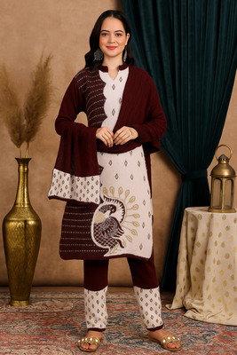 Blushh Collection Women Kurti Pant Dupatta Set