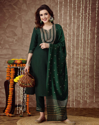 SIRIL Women Kurta Pant Dupatta Set
