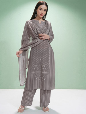 Vishudh Women Kurta Pant Attached Dupatta Set