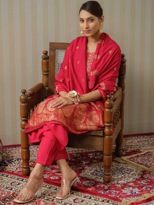STAVROZ FASHION Embroidered Kurta, Trouser/Pant & Dupatta Set