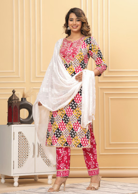 Advik Women Kurti Pant Dupatta Set