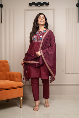 Andheriyas Enterprises Women Kurti Pant Dupatta Set