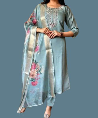 Rifashion Women Kurta Pant Dupatta Set