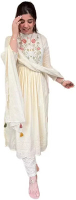 Absara Women Kurta Palazzo Dupatta Set