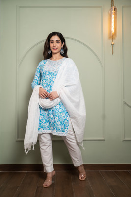 Andheriyas Textiles Women Kurta Pant Dupatta Set