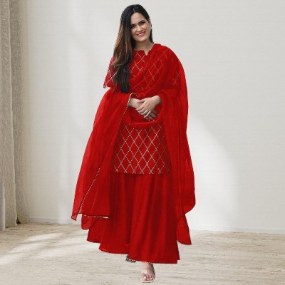 SEJUKA ENTERPRISE Women Kurta Sharara Dupatta Set