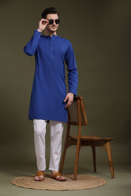 SKAVIJ Men Kurta Pyjama Set