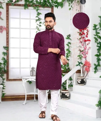 Metro Traders Men Kurta Pant Set