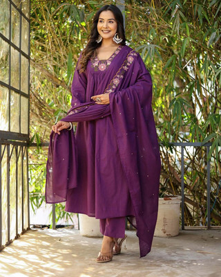 Shanti Creation Embroidered Kurta, Trouser/Pant & Dupatta Set