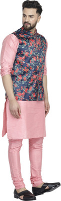 B BEN Men Kurta Pyjama Ethnic Jacket Set