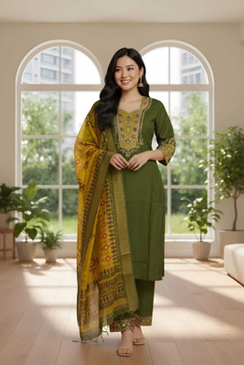 Hiti Creations Women Kurti Pant Dupatta Set