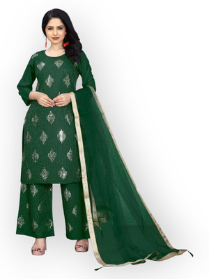 HOC's Women Kurta Palazzo Dupatta Set
