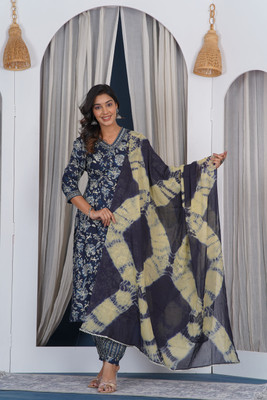 FIEBEE Women Kurta Pyjama Attached Dupatta Set