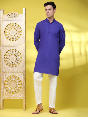 SKAVIJ Men Kurta Pyjama Set