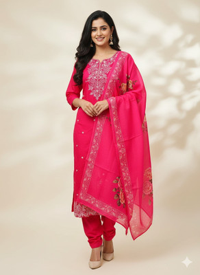 Lady Style Women Ethnic Top Pant Dupatta Set