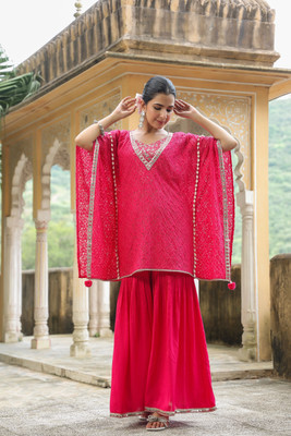 aaraas Women Kaftan Pant Set