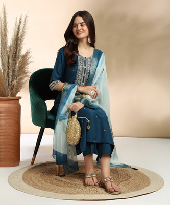MOKOSH Women Kurta Pant Dupatta Set