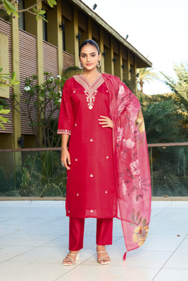 Valam Enterprise Women Kurti Dupatta Set