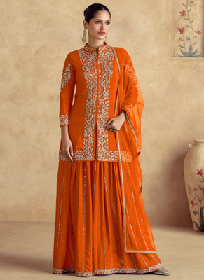 BLOSIS FASHION Women Kurta Sharara Dupatta Set