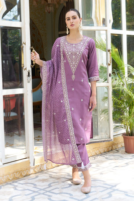 VredeVogel Women Kurta Pant Dupatta Set