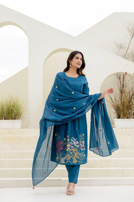 Adishi Fashion Women Kurta Pant Dupatta Set