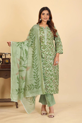 Larqi Women Kurta Pant Dupatta Set