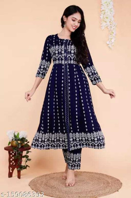 SUBH LAXMI Women Kurta Palazzo Set
