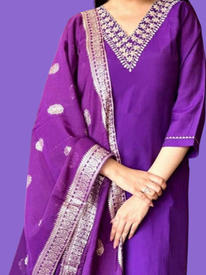 Rifashionvk Women Crop Top Dhoti Pant Ethnic Jacket Set