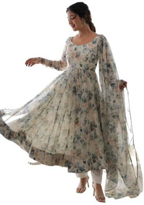 HouseOfCommon Women Ethnic Top Dupatta Set