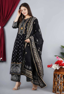 AF ASHA FABRICS Women Kurta Pant Dupatta Set