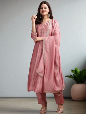 f cloth Women Kurta Pant Dupatta Set