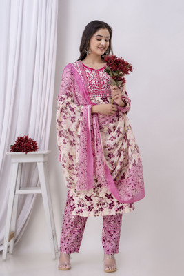 DADIYA Women Kurta Pant Dupatta Set