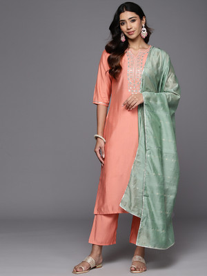 LIBAS Women Kurta Pant Dupatta Set