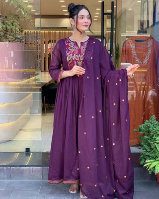 RN Fashion Embroidered Kurta, Trouser/Pant & Dupatta Set