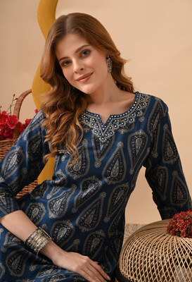 KJFAB Women Kurta Pant Set