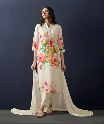 Indo Era Women Kurta Pant Dupatta Set