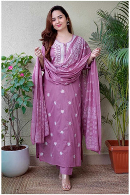 Barbaric Creation Embroidered Kurta, Trouser/Pant & Dupatta Set