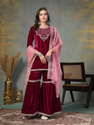 Stylum Women Kurti Sharara Dupatta Set