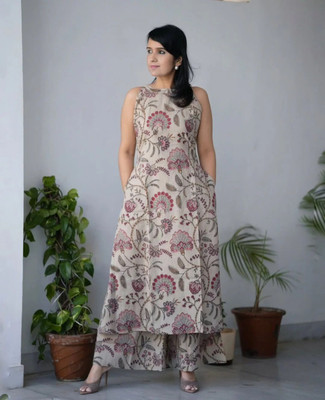 SATYAVIBHAA Women Kurta Palazzo Set