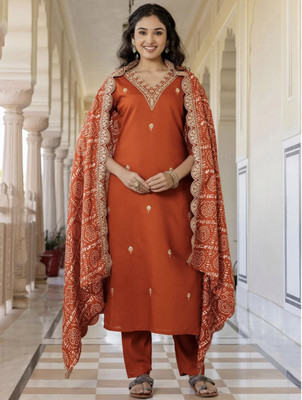 ANJIKI Women Kurti Pant Dupatta Set