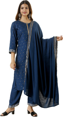 RA CREATION Women Kurta Pant Dupatta Set