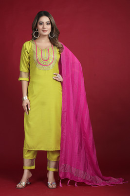 SATADHAR CREATION Women Kurti Pant Dupatta Set