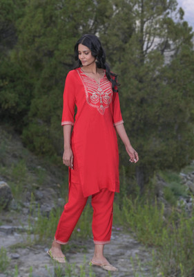 TUHINZIFAB Women Kurta Pant Set