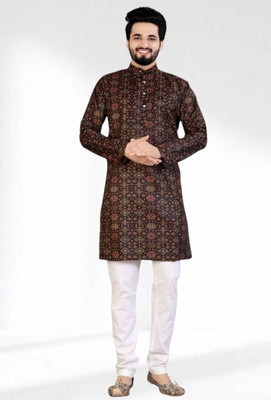 Growwax Men Kurta Pyjama Set